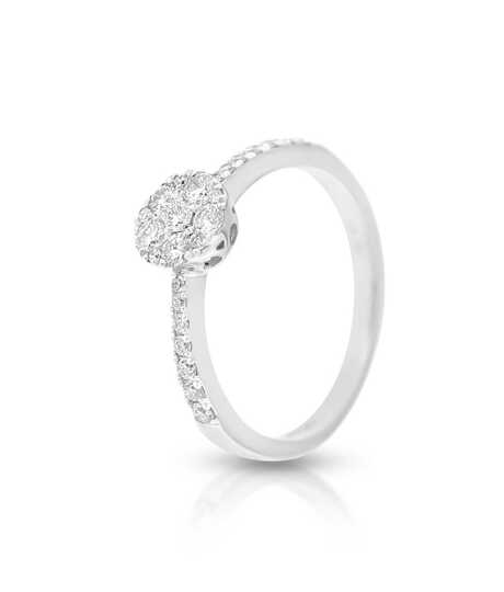 White gold engagement ring 0.47ct