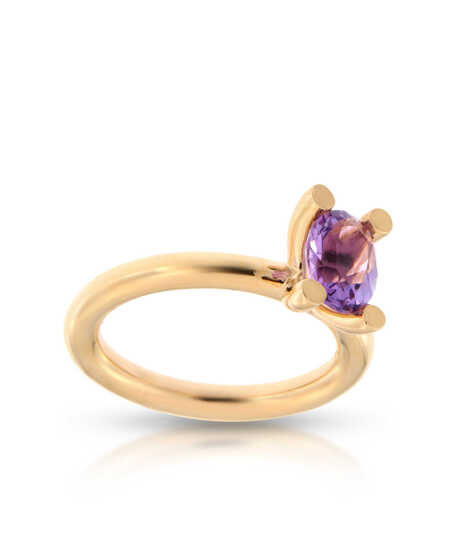 Phlox ring in rose gold with Amethyst