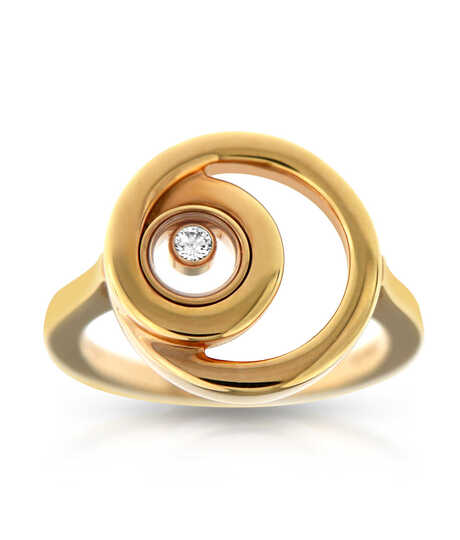 Chopard rose gold ring 'Happy diamonds'