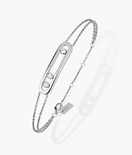 Messika armband Move wit goud met briljanten