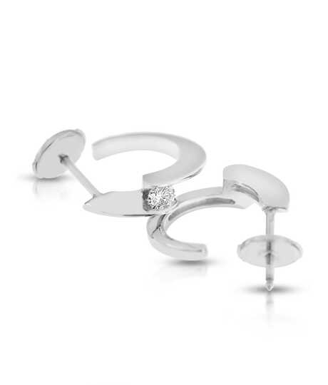 Envol - Oorringen met briljanten in witgoud