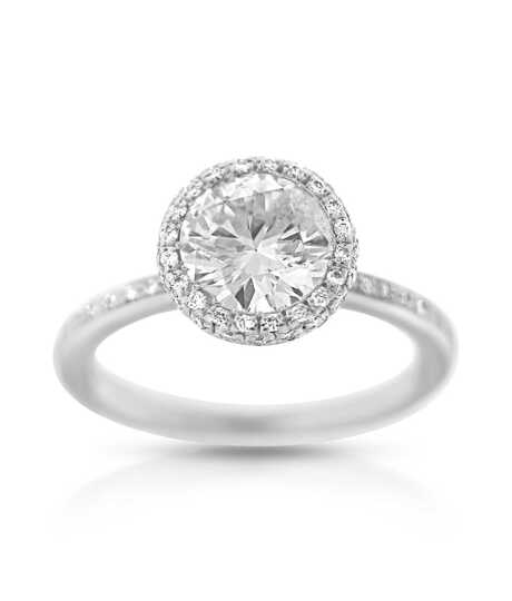 Witgouden ring met Solitair 1.49 ct