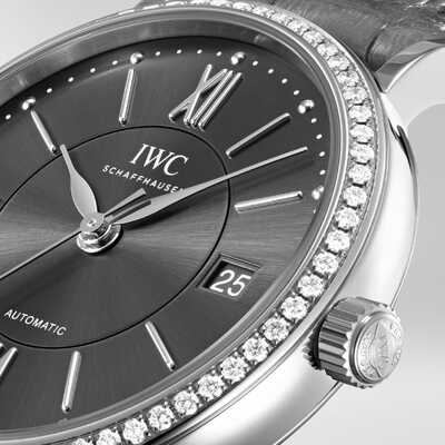 IWC Portofino Steel Automatic 37 mm with Diamonds