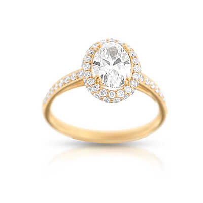 1.01 F/Si1 Gia   0.50 ct R/VVs Or