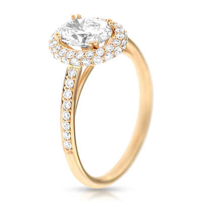 1.01 F/Si1 Gia   0.50 ct R/VVs Or