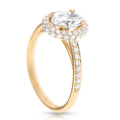 1.01 F/Si1 Gia   0.50 ct R/VVs Or