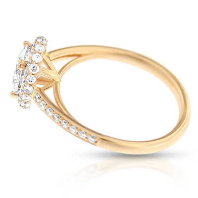 1.01 F/Si1 Gia   0.50 ct R/VVs Or
