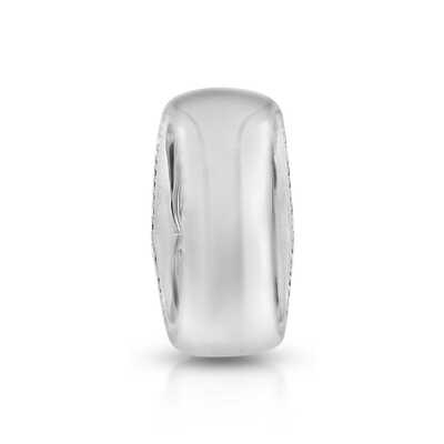 Signature Drop Ring Large with Pavé Line