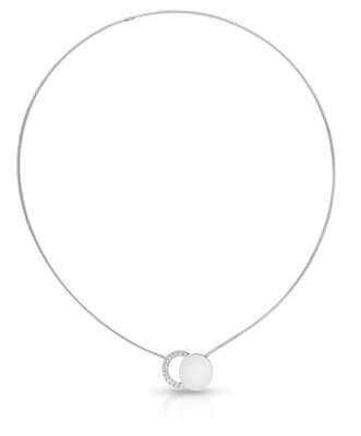 White gold necklace with diamonds 