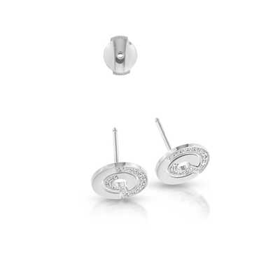 Seventies studs white gold and brilliants