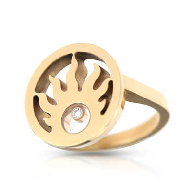 Chopard rose gold ring 'Happy Sun'