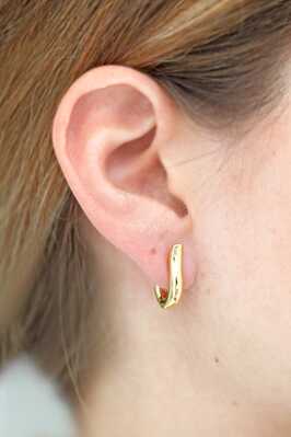 Signature Hoop Oorringen Small in rozegoud