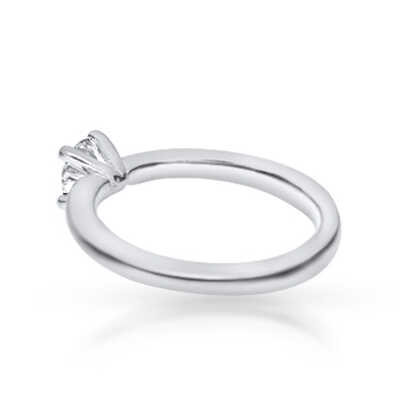 Solitaire or blanc 18 ct 0.48 ct D/Si 1