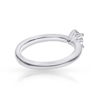 Solitaire or blanc 18 ct 0.48 ct D/Si 1