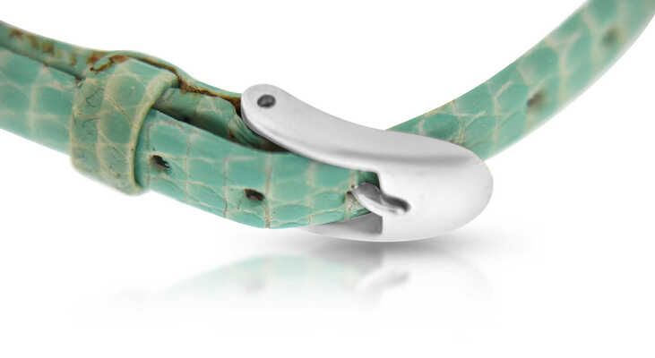 Ipitonga - Bracelet with slipper 'Soleils' in white gold