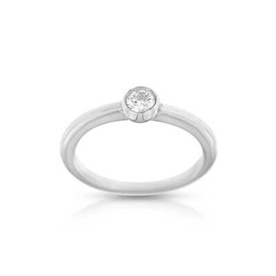 Only Diamond - Solitaire in white gold