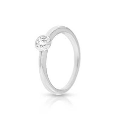 Only Diamond - Solitaire in white gold