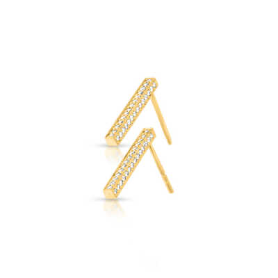 Boucles d'or carrées oj 0.33 ct (84°)