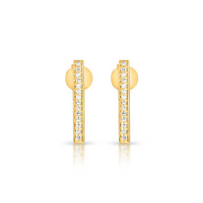 Boucles d'or carrées oj 0.33 ct (84°)