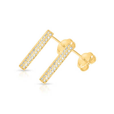 Boucles d'or carrées oj 0.33 ct (84°)