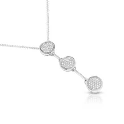 3 cirkels pave R/Vvs 1.08 ct wg 12.6 gr