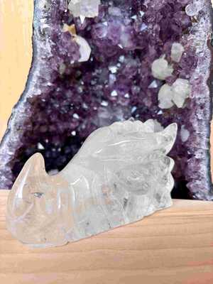 Cristal de Roche Dragon 12cm 710gr