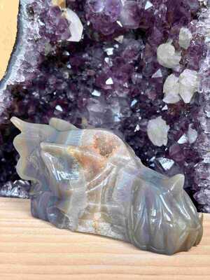 Agate Dragon 12cm 710gr