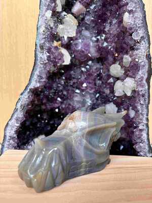 Agate Dragon 12cm 710gr