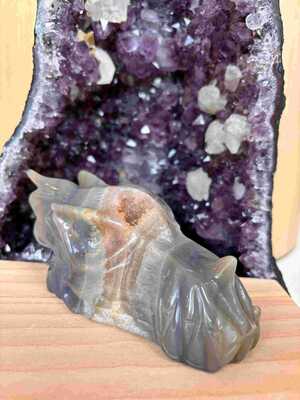 Agate Dragon 12cm 710gr