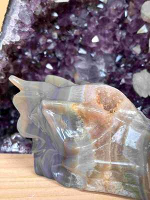 Agate Dragon 12cm 710gr