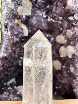 Cristal de Roche Colonne 13,5cm 471gr