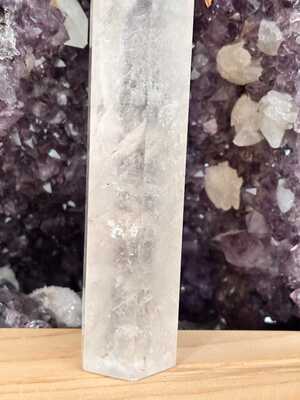 Cristal de Roche Colonne 17cm 472gr