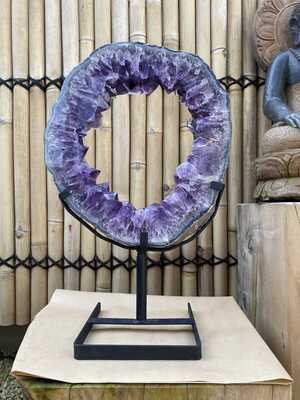 Amethiste Gem schijf Gem 13.8 kg