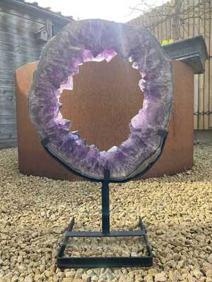 Amethiste Gem schijf Gem 13.8 kg