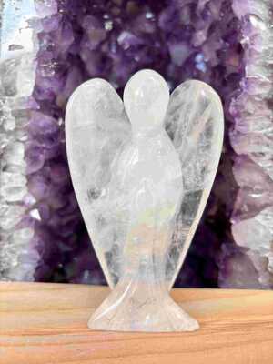 Cristal de Roche Ange 10cm 213gr