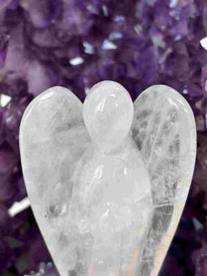 Cristal de Roche Ange 10cm 213gr