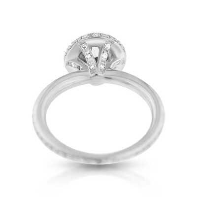 Solitair 1.49 ct I/P2 met 102 brilliants