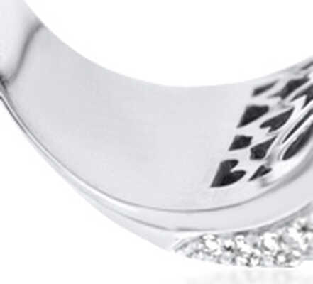 Pasquale Bruni ring in white gold with diamonds and blue sapphires