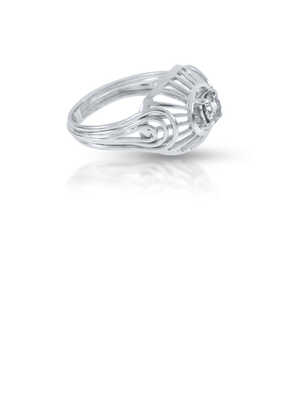 Ring in white gold with a solitaire brilliant
