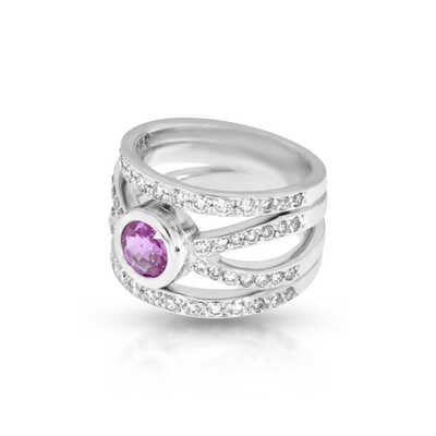 White gold slave bracelet with brilliants