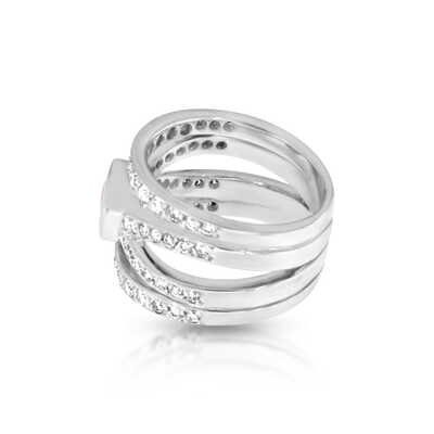 White gold slave bracelet with brilliants