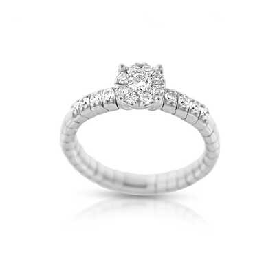Bague ressort  0.43 Ct SI Ob